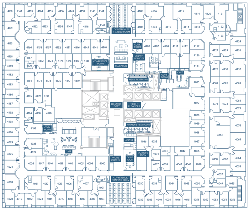 Floor Plan of the 4th Floor